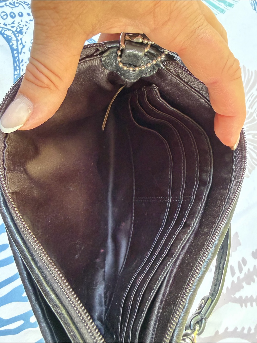 Vintage Coach Madison Gathered Leather Wristlet or Clutch - Picture 4 of 6